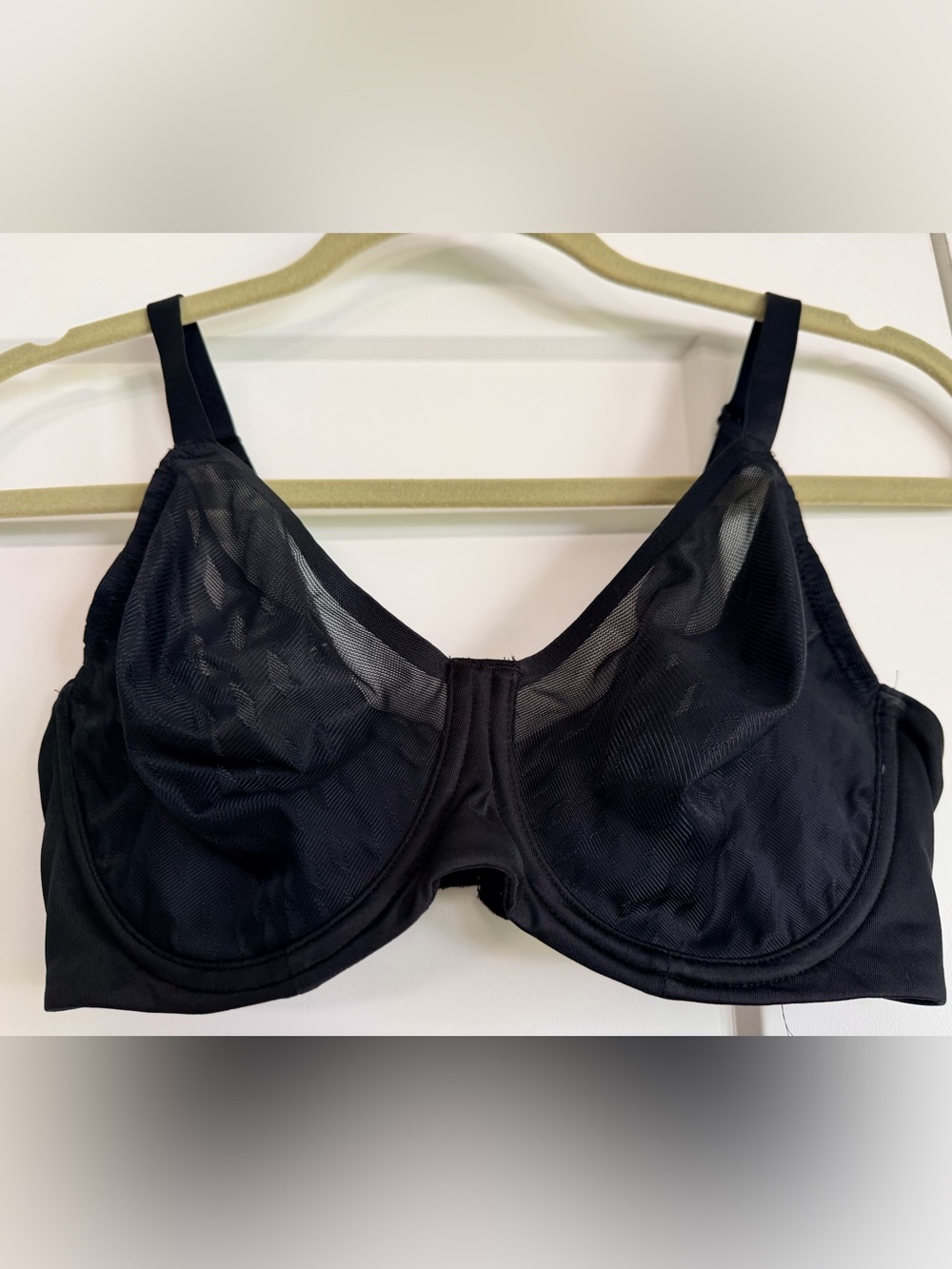 Black Wacoal Double Drama Unlined Underwire Bra - Size 36D